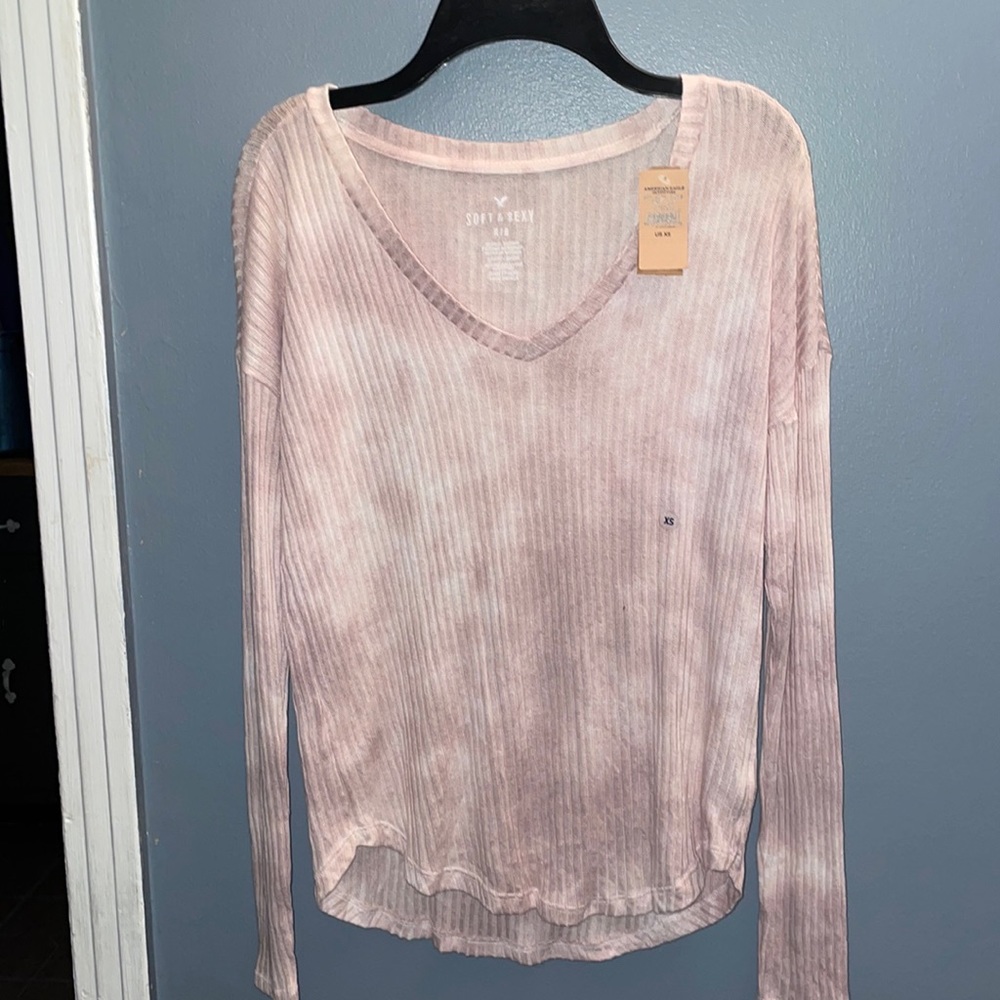 Beautiful long sleeves dye top new with tag